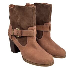 Timberland Earthkeepers Rudston Boots SZ 7 Mid Waterproof Women's Brown Pull On